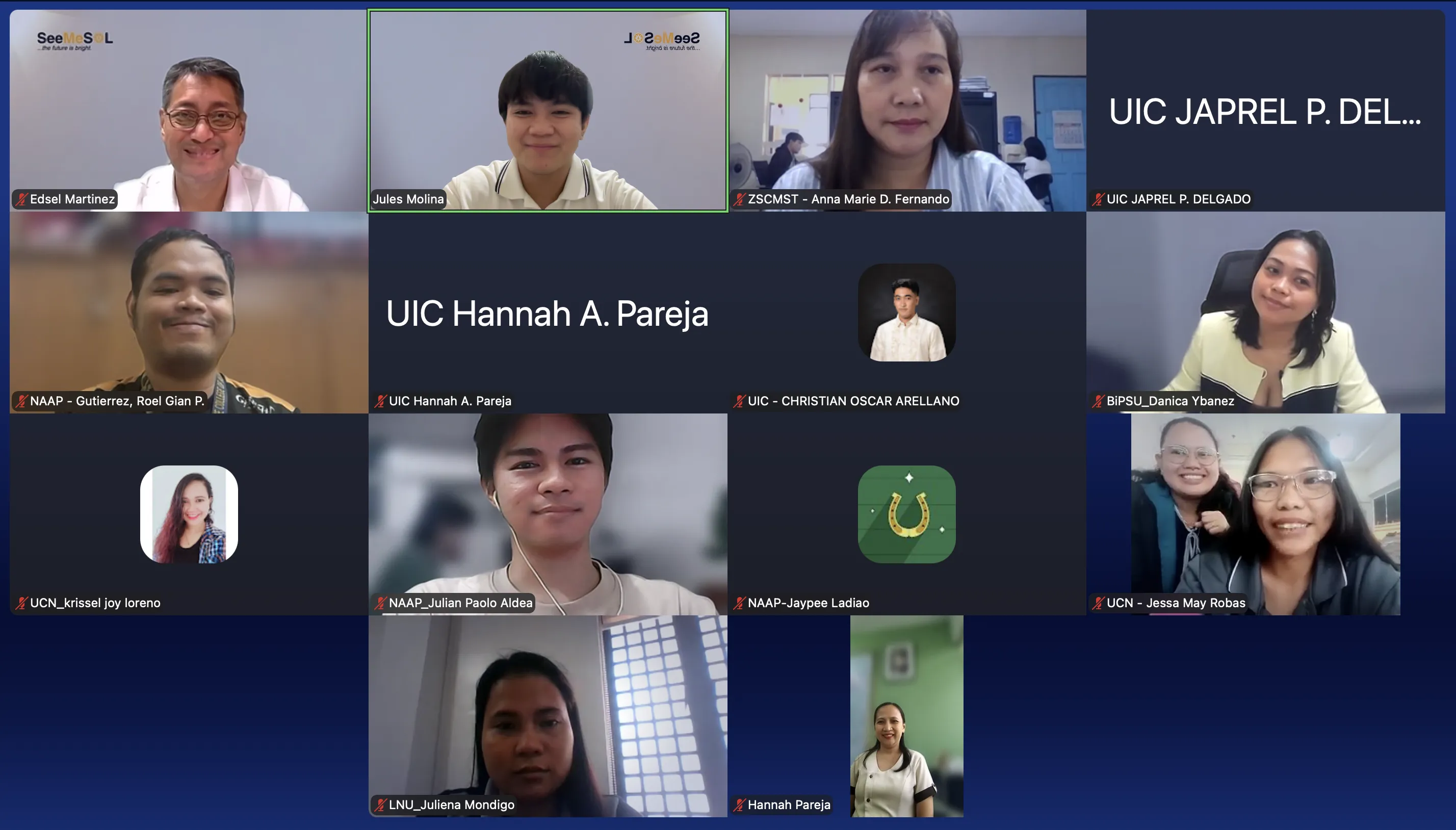 Para profesional layanan karier dari universitas di seluruh Filipina mengikuti sesi pelatihan CSFC secara daring