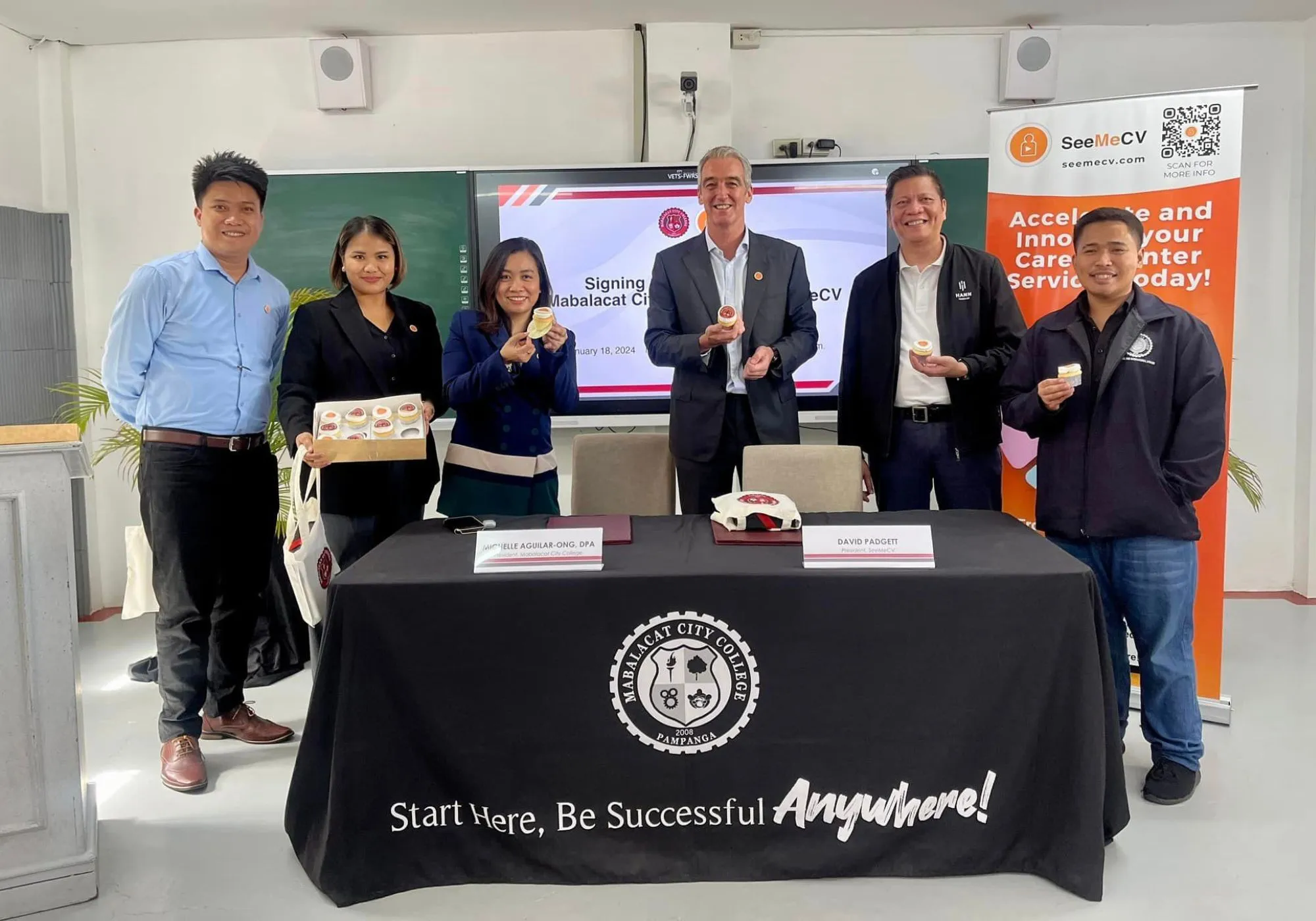 SeeMeSOL MOU signing with Mabalacat City College, January 2024