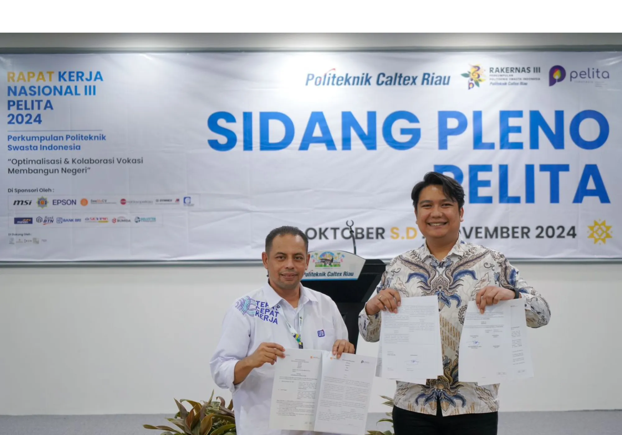 SeeMeCV and PELITA MOU signing ceremony in Pekanbaru, Indonesia