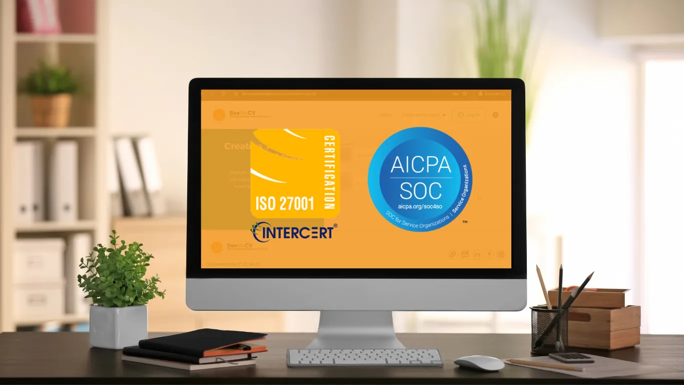 SeeMeCV SOC 2 and ISO 27001 Certifications