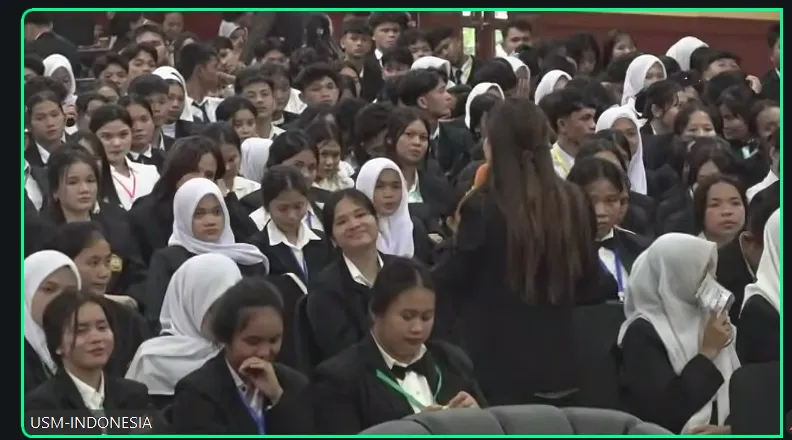 Mahasiswa baru USM-Indonesia mengikuti sesi kesiapan karier Level Up Your Future